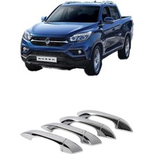 ferrous autoaccessories Ssangyong Musso Grand Oem Krom Kaplama Dış Kapı Kolu 2018 ve Üstü