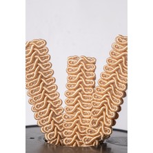 Mefaks Tekstil Koç Boynuzu Şerit 1.5 cm 50 Metre Dekoratif Süsleme Şeridi Perde Aksesuar