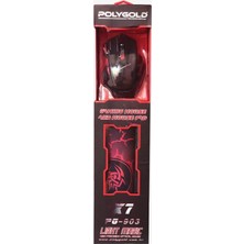 Abatech Oyuncu Rgb'li Mouse + Mouse Pad Seti