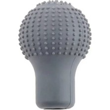 Asiltech Silikon Vites Topuzu Kılıfı Masajlı Yuvarlak Gri