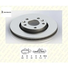 Ön Fren Disk Aynası 280MM Fluence-Megane Iıı-Duste  402060010R/ 402064151R/ DF6072 Kale Balata TFD-00049