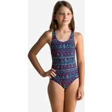 Decathlon Çocuk Yuvarlak Yaka Mayo - Mavi - Desenli - Vega