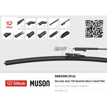 Silbak Silecek Süpürgesi Muz Tipi Grafitli 650MM 6 Aparatlı Sılbak