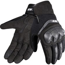 LS2 Kubra Eldiven Kum Siyah Polimaid Karışımlı Eklem Koruması S Beden Ayarlanabilir