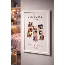 Photonom En Iyi Arkadaş Hediyesi Kolaj Tablo | Çerçeve Dahil | 30X40CM