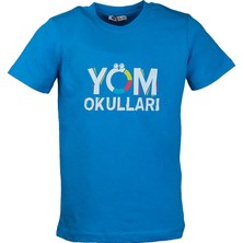 Yöm Okulları Kısa Kol Penye T-Shirt Turkuaz 2xl
