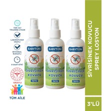 Babyton Sivrisinek Kovucu Losyon Sprey 3'lü Set