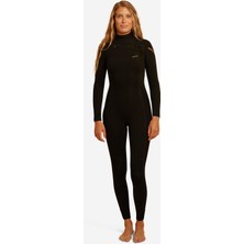 Decathlon Kadın Sörf Neopren Wetsuit - 4/3 mm - Siyah