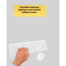 Teknodayım Tam Boy Kablosuz Klavye Mouse Seti - Gelişmiş Bağlantı ve Sessiz Performans