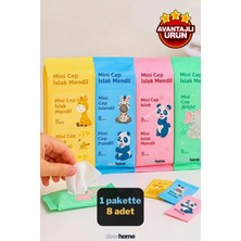 Mca Deerhome Paketi 8'li Mini Paket 8 Yapraklı Mini Cep Islak Mendili