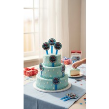 Cadde Süs Hot Wheels Temalı Yeni Nesil Pasta Üstü Karakter Set Süs 10'lu