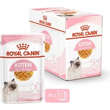 Royal Canin Kitten Yavru Jelly Yaş Maması 85 gr Tavuk Premium Kalite 12 Adet Yüksek Enerjili
