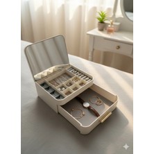 Bm House Bmhouse Aynalı Takı Kutusu – Çekmeceli Takı Organizeri – Bölmeli Mücevher Kutusu