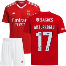 Denapcal Kerem Aktürkoğlu Benfica 3'lü Çocuk Futbol Forma Seti (Forma,şort ve Çorap)