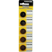 Toshiba 5'li CR2032 3V Lityum Pil Uzun Ömürlü Yüksek Performanslı Kullanım İçin