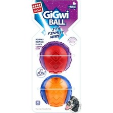 Gigwi Ball Sesli Sert Top Köpek Oyuncağı- Karışık Renkli 2'li (M)