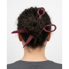 DAT Dijital Makas Tasarımlı Dekoratif Topuz Tokası - Sıradışı Saç Aksesuarı