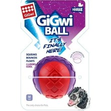 Gigwi Ball Sesli Sert Top Köpek Oyuncağı- Kırmızı Mor (M)