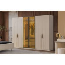 Doressa Falun 6 Kapılı Reflekte Camlı Gardırop