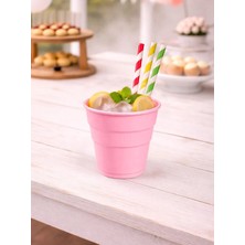 Parti Adresi Plastik Bardak Pembe Renk 25'Li
