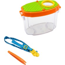 Temel Askılı Mercekli Böcek Gözlem Kabı, Çocuklar Için Taşınabilir Inceleme Kutusu