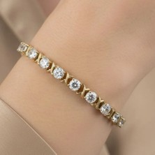 Xuping Jewelry Yuvarlak Küçük Zirkon Taşlı Bileklik