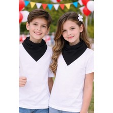 Herşey Nota Siyah Düz Fular Bandana 24’lü Set %100 Pamuk – 23 Nisan, 29 Ekim, 30 Ağustos, 19 Mayıs Tören Uyumlu