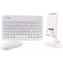 4berry 3 In 1 Set - Bt Keyboard & Mouse 4+ Stand