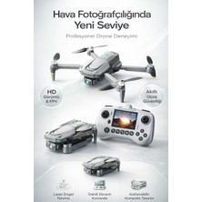 FaroxTech Lazer Engel Tanıma Sensörlü 4K Hd Kameralı Katlanabilir Drone - Ekranlı Kumanda & 360° Güvenlik