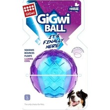 Gigwi Ball Sesli Sert Top Köpek Oyuncağı- Şeffaf Mavi Mor (L)