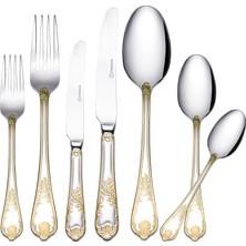 Korkmaz Royal 89 Parça Gold Çatal Kaşık Bıçak Seti A2165