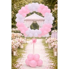 Eng Parti Dünyası Balon Standı Daire Şeklinde 170 cm – Yuvarlak Balon Çemberi (80 cm Çap) (Balonsuz)