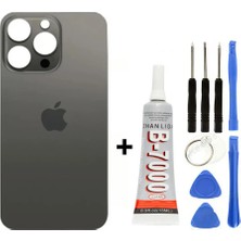 Yedcom Iphone 13 Pro Siyah Arka Cam Kapak Arka Pil Kapağı