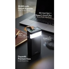 Kalemhane 30. 000 Mah.  Powerbank + Fener