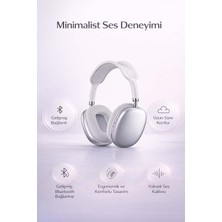 FaroxTech Minimalist Tasarım Kablosuz Bluetooth 5.0 Kulak Üstü Kulaklık - Ultra Yumuşak Pedli & Hd Ses