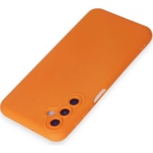 Paradise Sda  Samsung Galaxy M34 5g Kılıf Nano Içi Kadife Silikon - Turuncu 4523