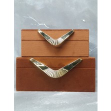 X Mermer Dekoratif Süet Kutu-2 Li Set