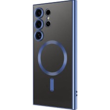 Nacario Galaxy S24 Ultra Uyumlu Kılıf Kablosuz Özelliği, Transparent Surface Tpu Cover Kapak