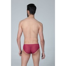 Jeu Jeu Sheer Cut Slip – Transparan Yan Kesitli Modern Erkek Slip