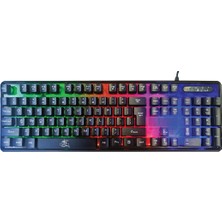 Dexim Dka010 Kbl707 Mekanik Rgb Hisli Şeffaf Kablolu Klavye