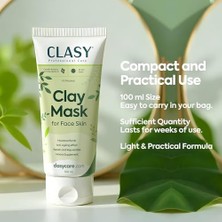 Nacario Kil Maskesi – Gözenek Sıkılaştırıcı ve Derinlemesine Temizleyici Yüz Maskesi | Siyah Nokta Karşıtı | Yağ Dengeleyici | Nemlendirici & Doğal Içerikli, 100 ml