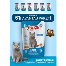 Cat food energy Somonlu Yetişkin Yaş Kedi Maması 85 G - 6 Adet