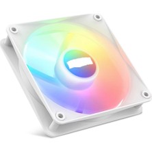 Bubalus B-120W Beyaz 12CM Kasa Içi Uyumlu Rainbow Işıklı Fan