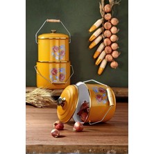 Bonera Emaye Bakraç 14 cm Hardal Sarısı