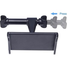 Nacario Araba Koltun Arkası Telefon ve Tablet Tutucu 360 Derece Dönebilen Dik ve Yatay Konumlandırılabilen 4 Inç ve 11 Inç Arası Cihazlar Için Uygun NRT-082