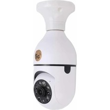 Akinco Akıllı Kamera Wifi Kamera Duylu Ampul Görünümlü 360 Derece Dönebilen Ev Kamerası