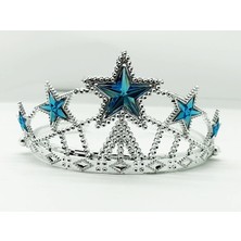 Akinco Yıldız Taşlı Plastik Kraliçe Prenses Elsa Tacı Çocuk Boy