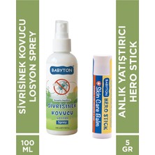 Babyton Sivrisinek Kovucu Losyon Sprey + Hero Stick 5 ml 2'li Set
