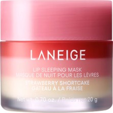 Laneige Lip Sleeping Mask Çilekli Shortcake 20 gr Gece Bakım Maskesi Yoğun Nemlendirme Sağlar