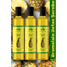 Dr. Natural 3 Adet Bromelain Şurubu Ananas ve Koenzim Q10 Içeren Detox Şurup 250 ml